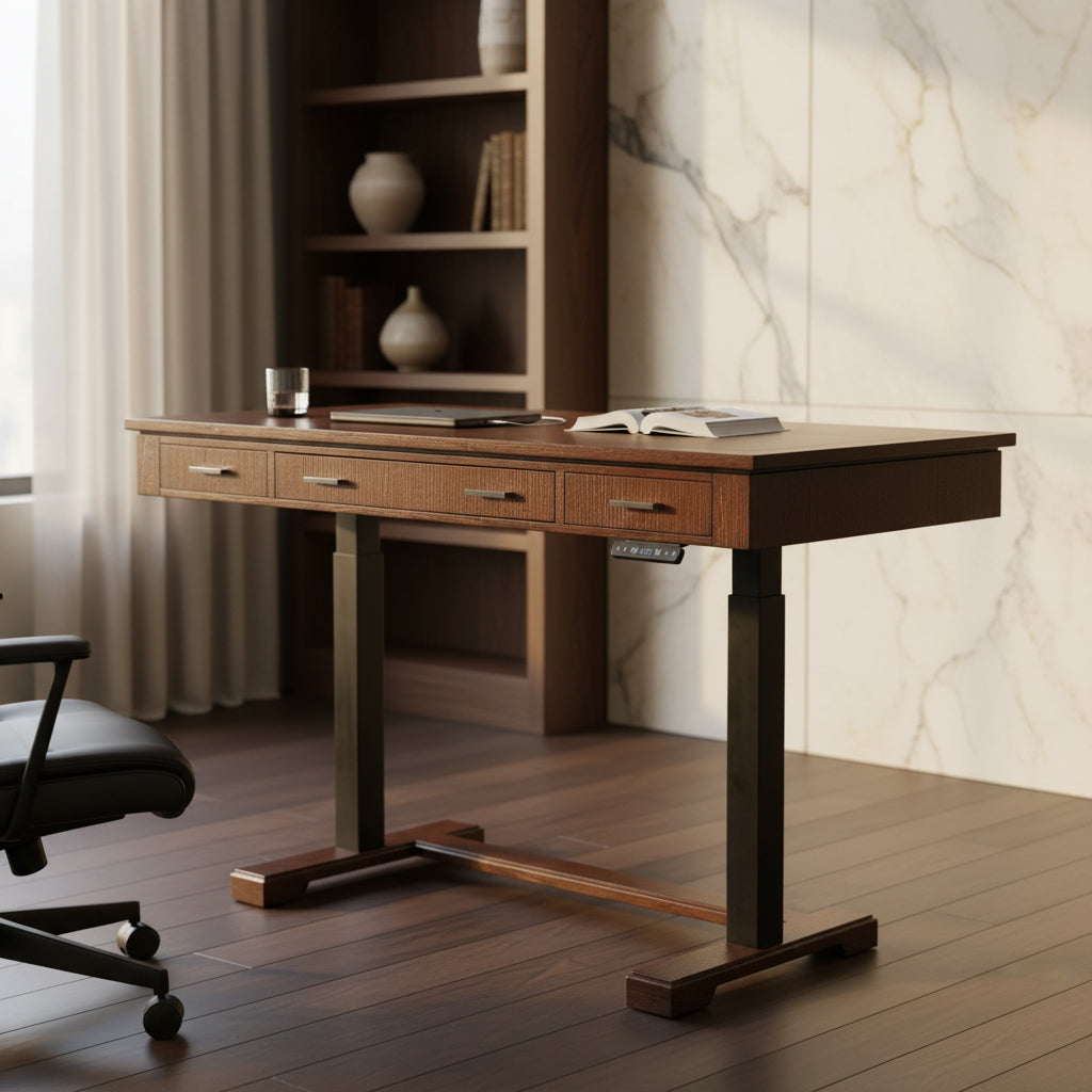 Mocha Adjustable Height Desk