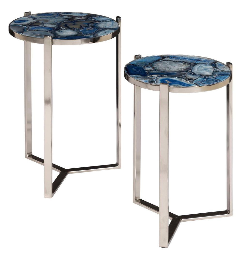 Blue Agate Nesting Tables