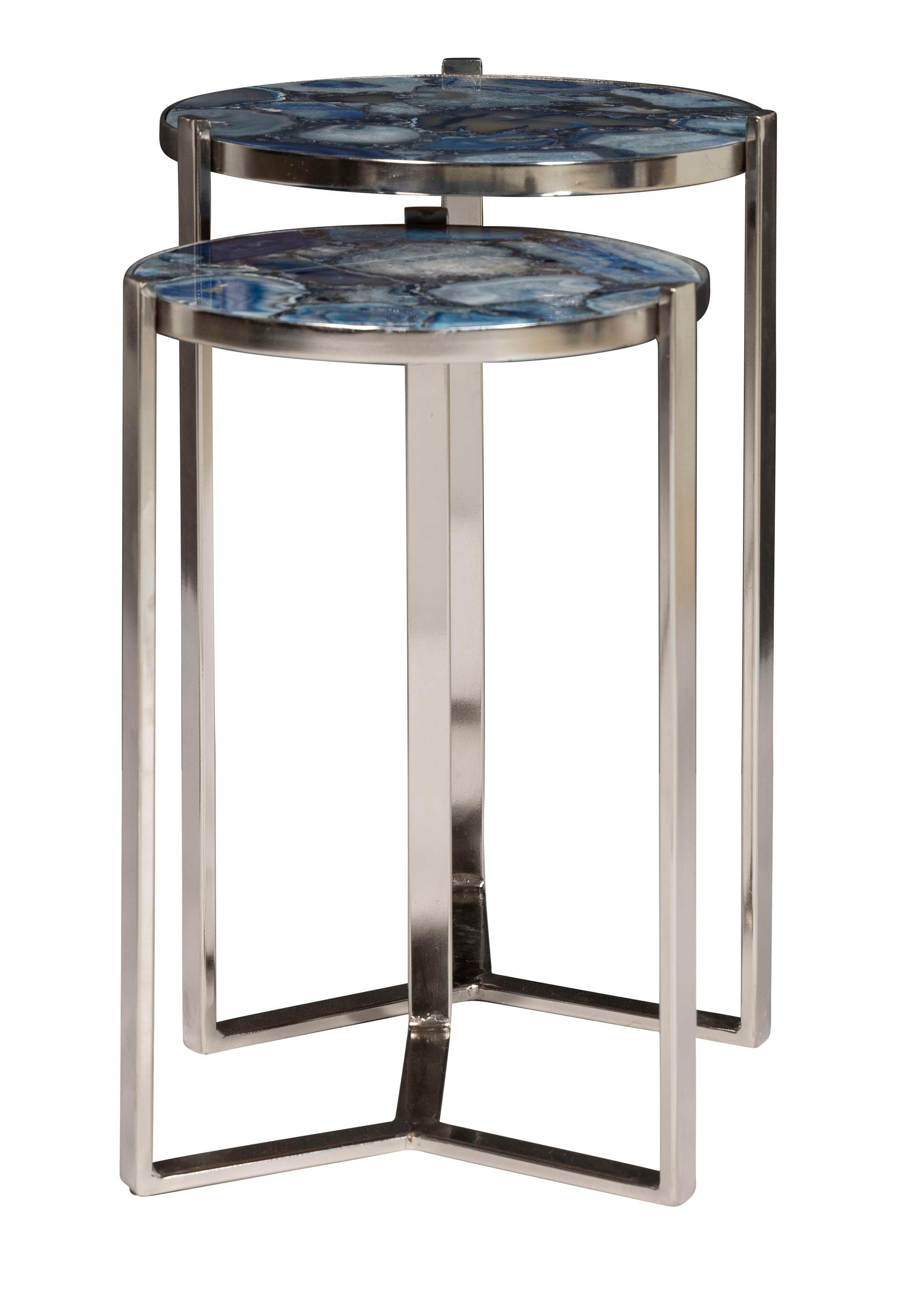 Blue Agate Nesting Tables