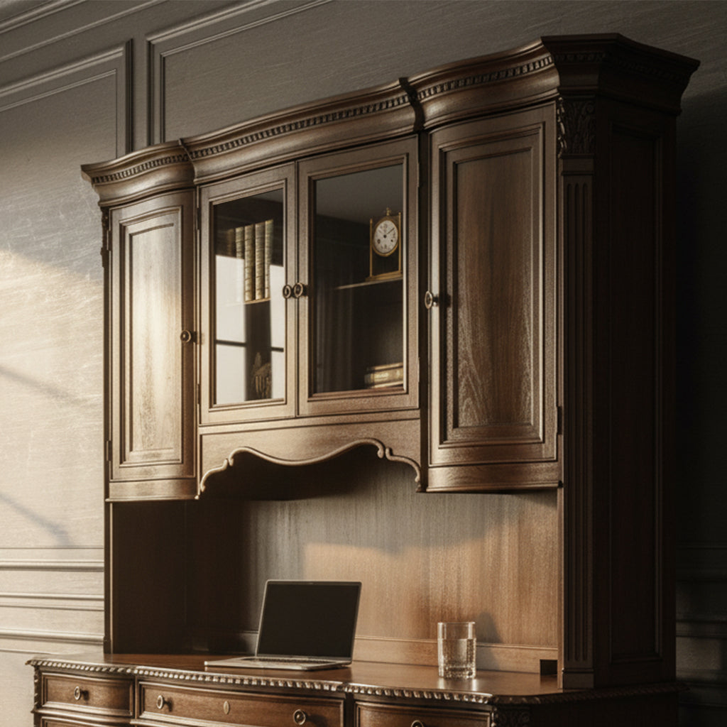 Old World Walnut Burl Executive Deck