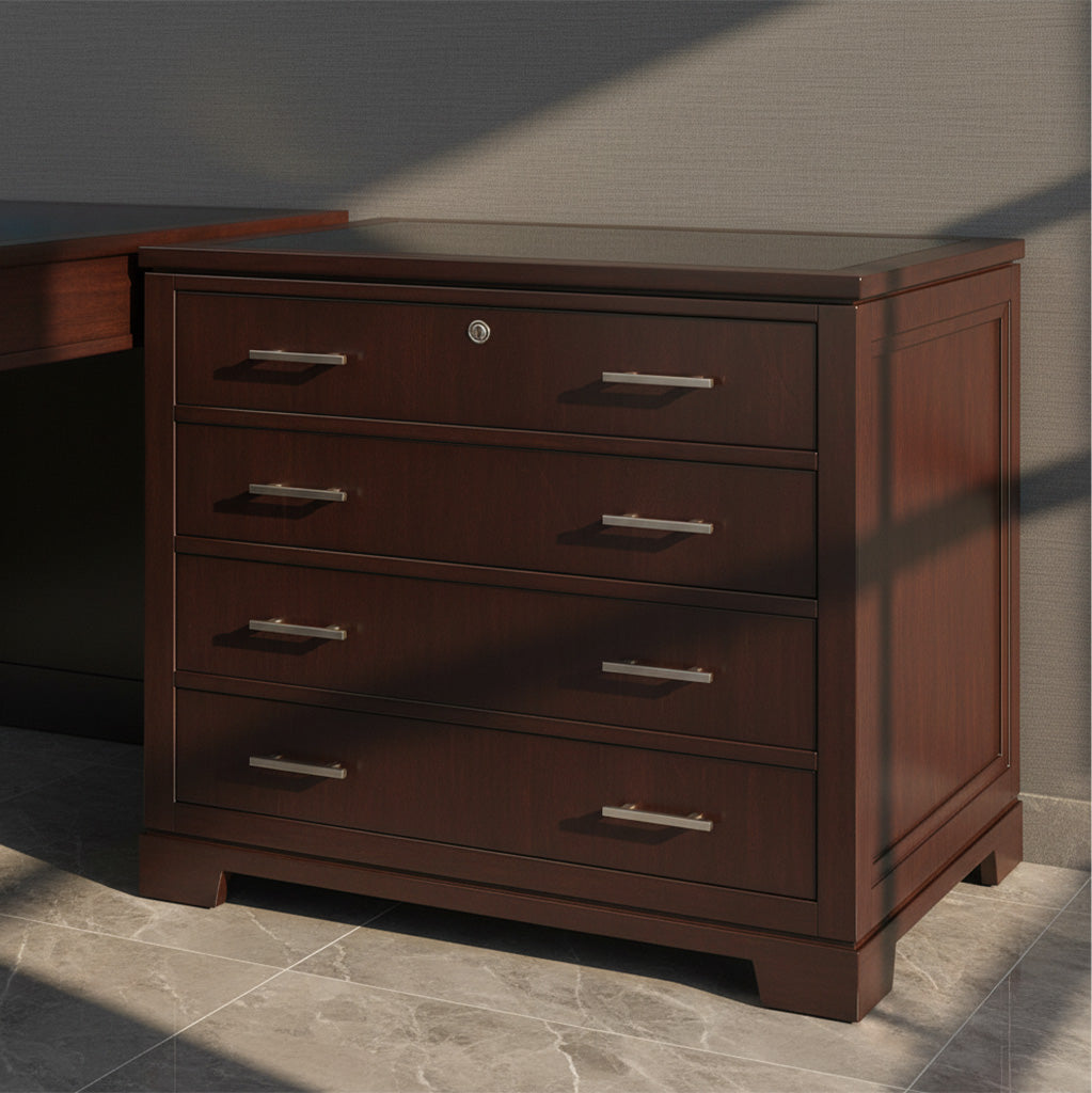 Mocha Executive File Cabinet