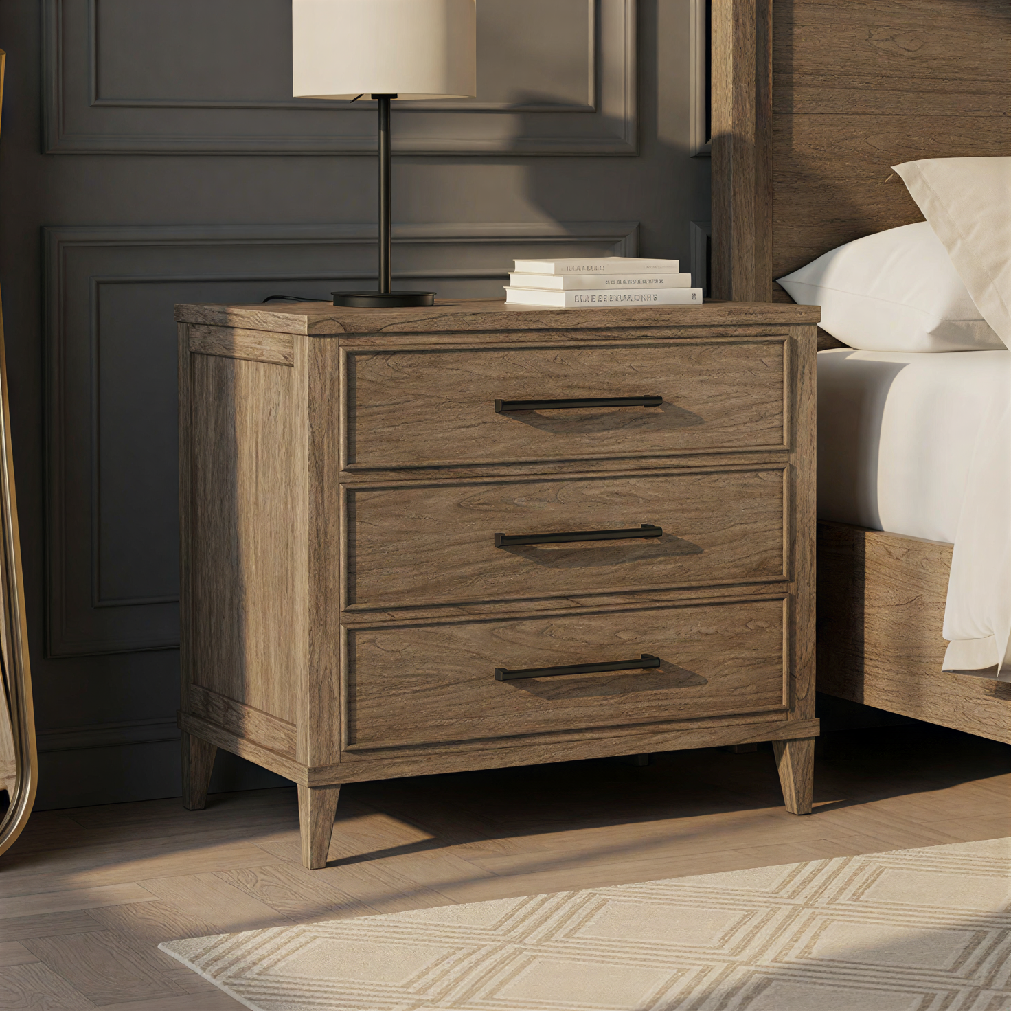 Arlington Heights Three Drawer Nightstand