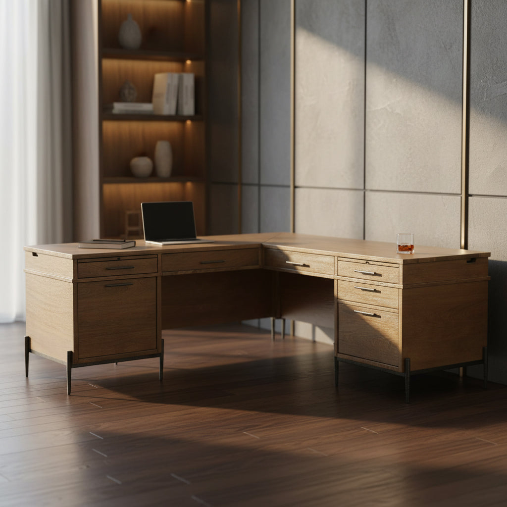 Bedford Park Executive L-Shaped Desk