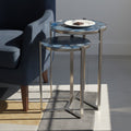 Blue Agate Nesting Tables