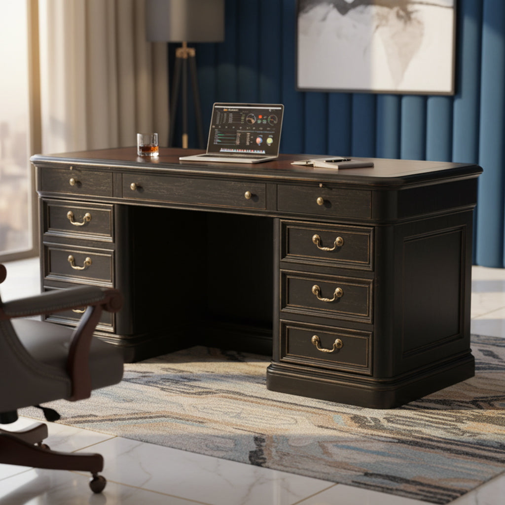 Louis Philippe Executive Credenza