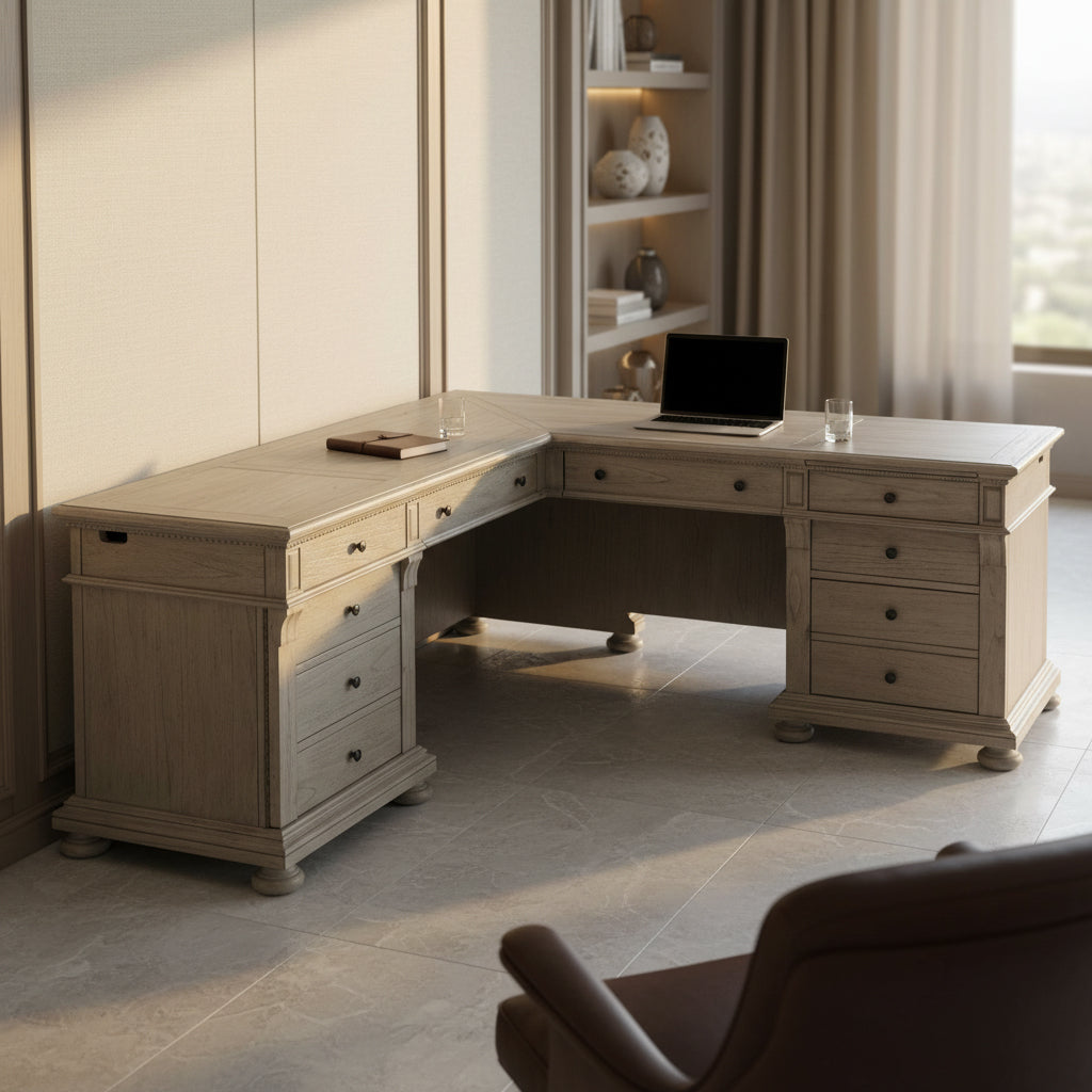 Wellington Estates Office Executive L-shape Desk