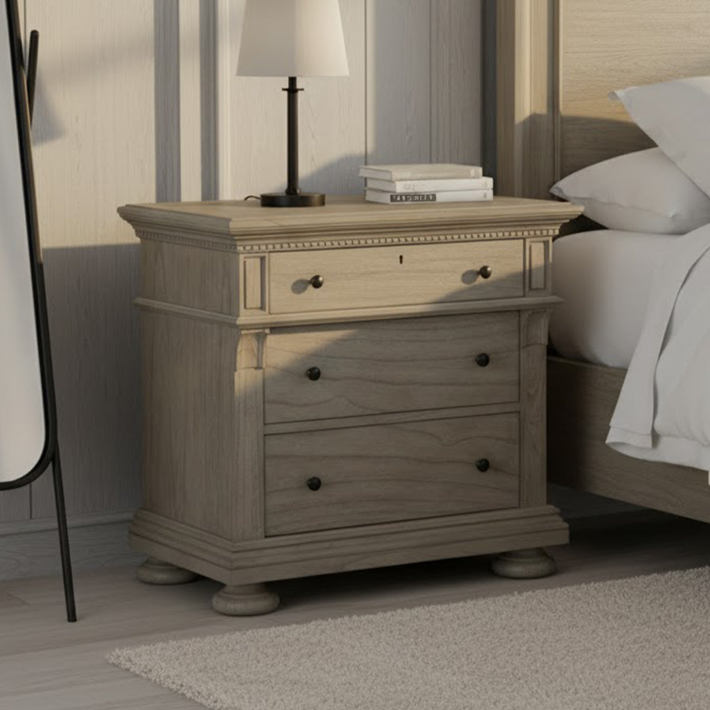 Wellington Estates Three Drawer Nightstand
