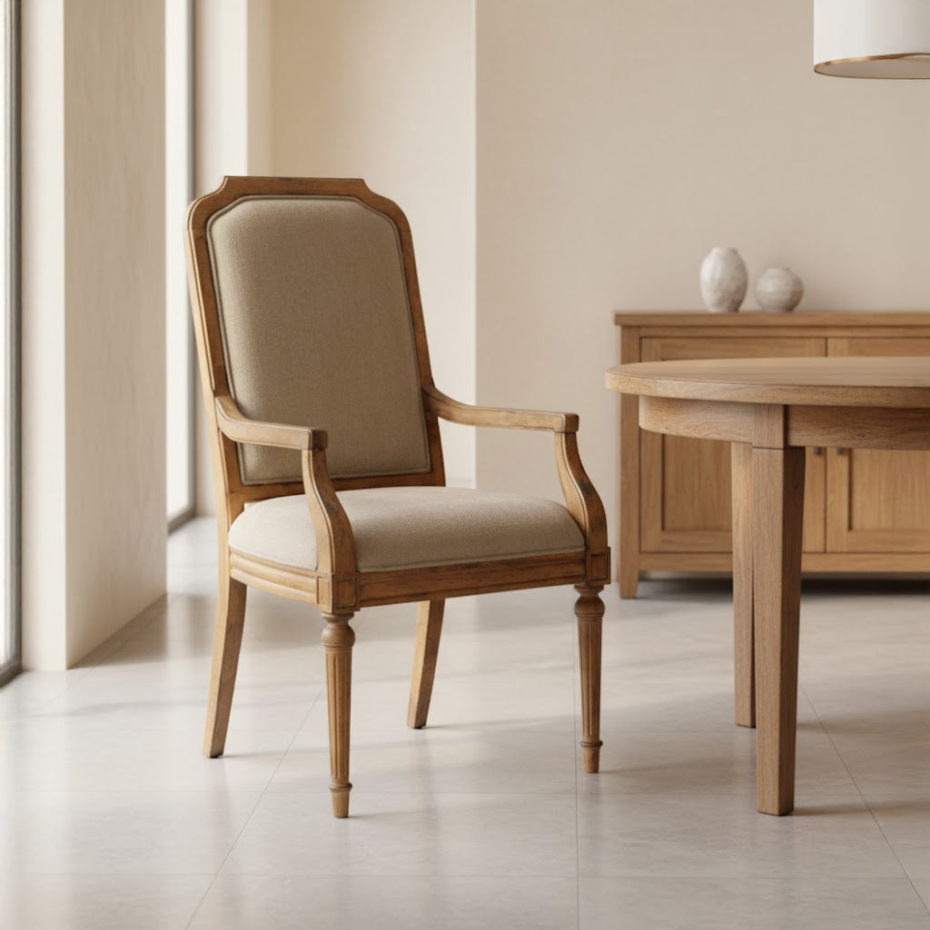Wellington Hall Upholstered Dining Arm Chair