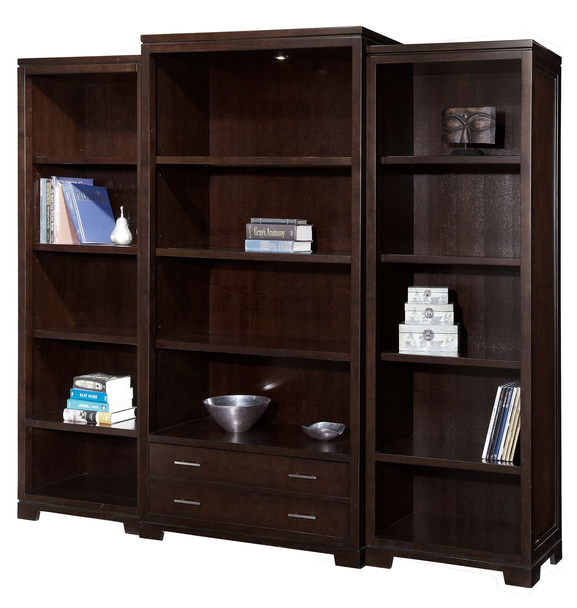 Mocha Executive Bookcase