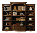 Old World Walnut Burl Executive Right Bookcase
