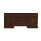 Old World Walnut Burl Executive L-shape Desk